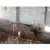 Running water lines underneath the floor